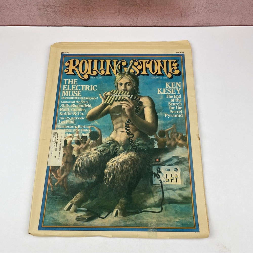Vintage Rolling Stone Magazine Ken Kesey The Electric Muse February 13, 1975